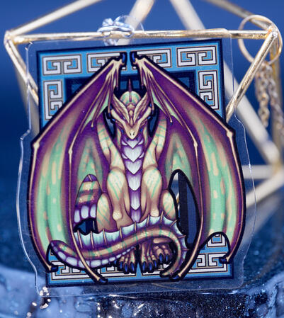 Bronze Dragon Charm